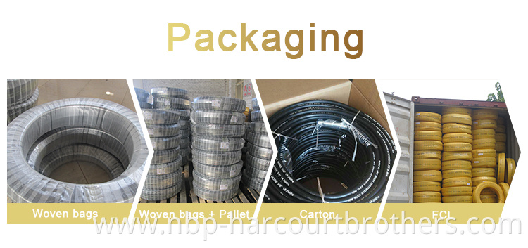 10Bar Material Suction Handling Material suction and discharge rubber hose for asphalt dry cement factory